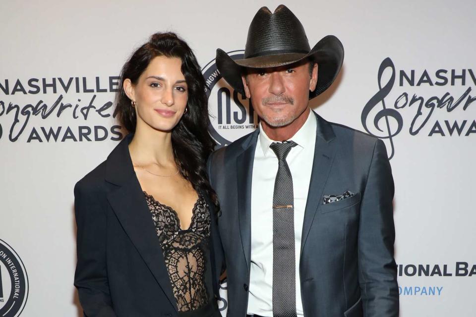 <p>Danielle Del Valle/Getty</p> Audrey and Tim McGraw in Nashville in September 2023