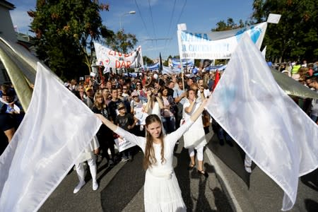 Slovakia's anti-abortion protest takes place in Bratislava