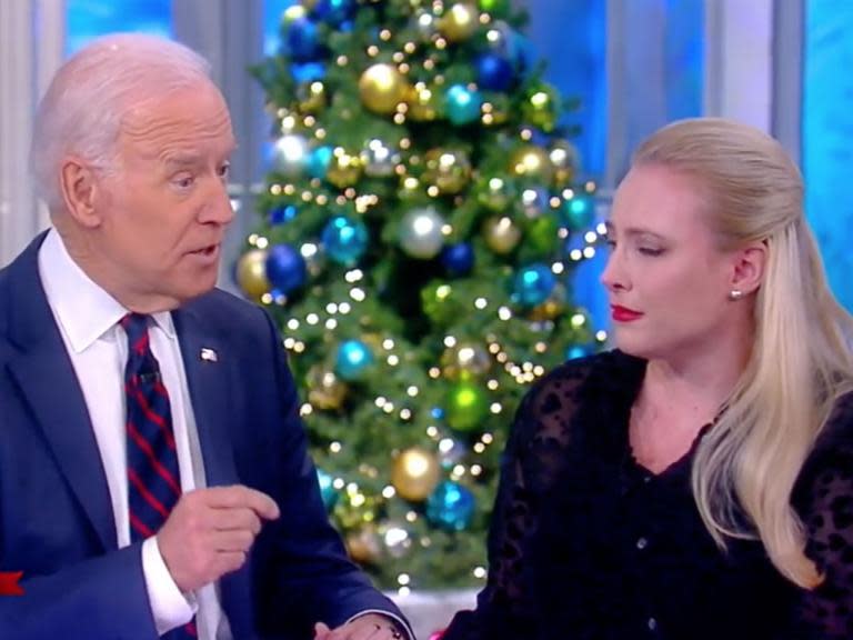 Joe Biden comforts Meghan McCain over her father's cancer in tear-jerking moment
