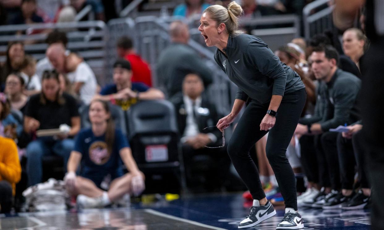 <span>Christie Sides: ‘You can’t play in this league if you have to coach effort. It’s just too hard.’</span><span>Photograph: Doug McSchooler/AP</span>