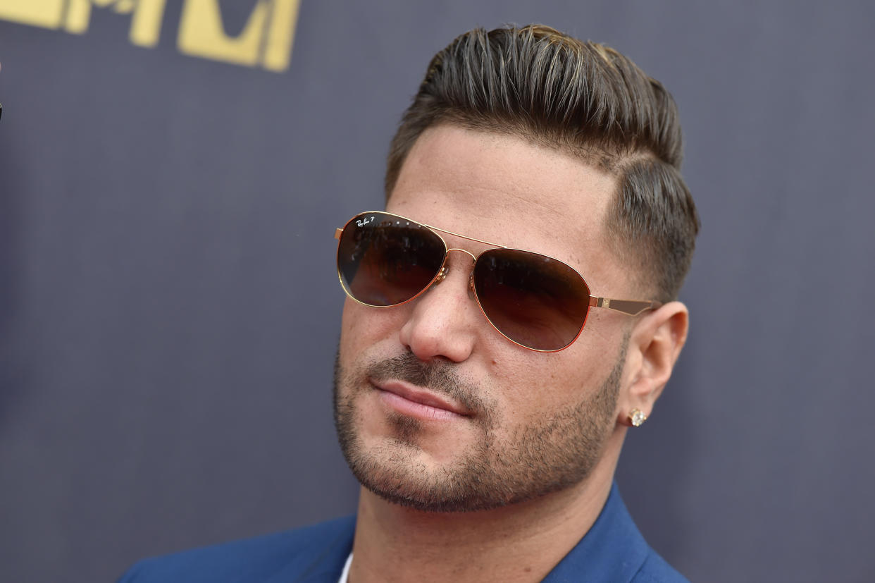 SANTA MONICA, CA - JUNE 16: TV personality Ronnie Ortiz-Magro attends the 2018 MTV Movie And TV Awards at Barker Hangar on June 16, 2018 in Santa Monica, California. (Photo by Axelle/Bauer-Griffin/FilmMagic)