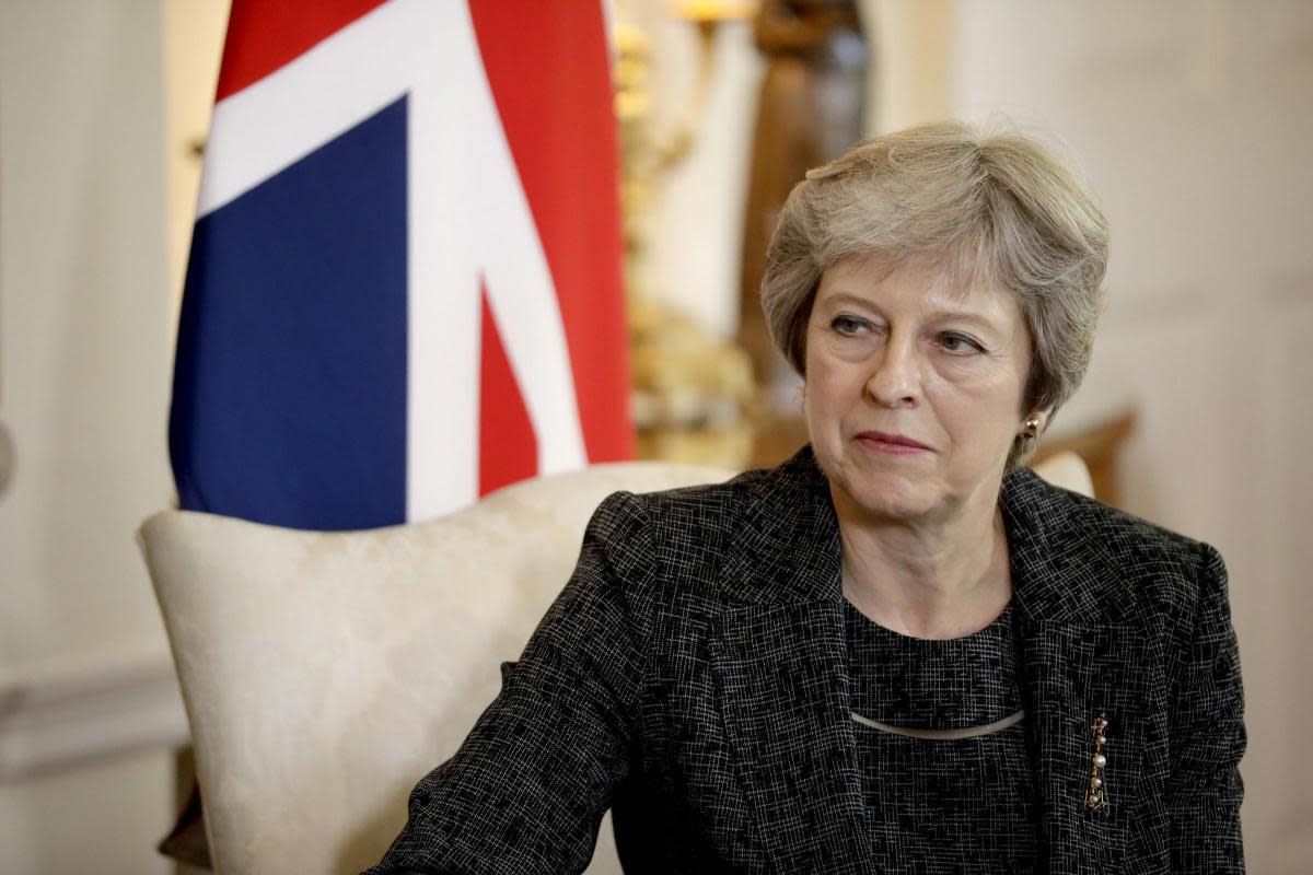 Theresa May was spotted campaigning with Scottish Conservative candidates in Aberdeenshire and Perth