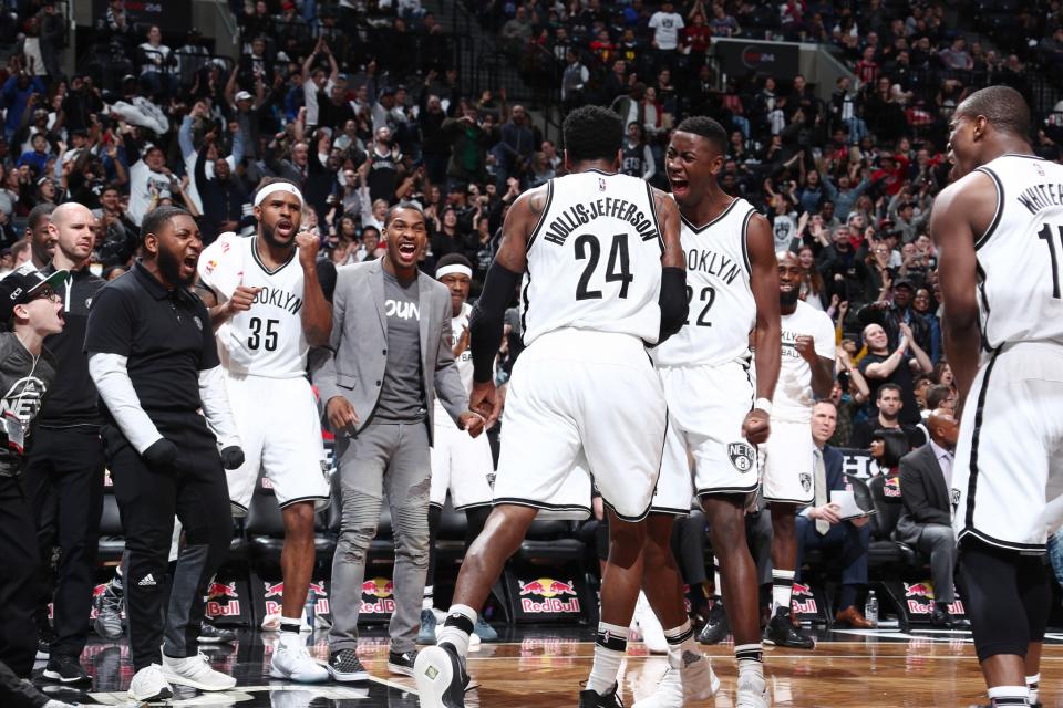 The Nets relished the opportunity to spoil things for the Bulls. (Getty Images)