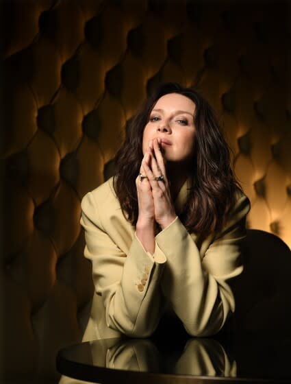 Beverly Hills, California November 9, 2021: Actress Caitriona Balfe stars in a new movie, "Belfast."