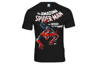 Spider-Man stammt aus der Comic-Reihe „Marvel Comics“ und wurde von Stan Lee und Steve Ditko geschaffen. Derzeit mimt Andrew Garfield den Superhelden im Kinofilm „The Amazing Spider-Man“. (Shirt über amazon.de um ca. 28 Euro, Bild: PR)