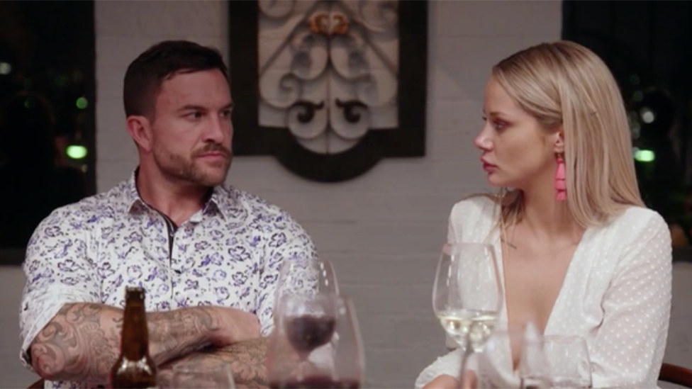 Married At First Sight’s Dan Webb snapped at Jessika Power during tonight’s episode. Photo: Channel Nine