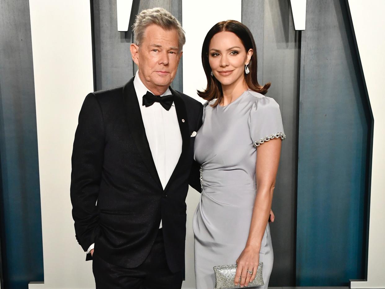 Katharine McPhee and David Foster welcome first child  (Getty Images)