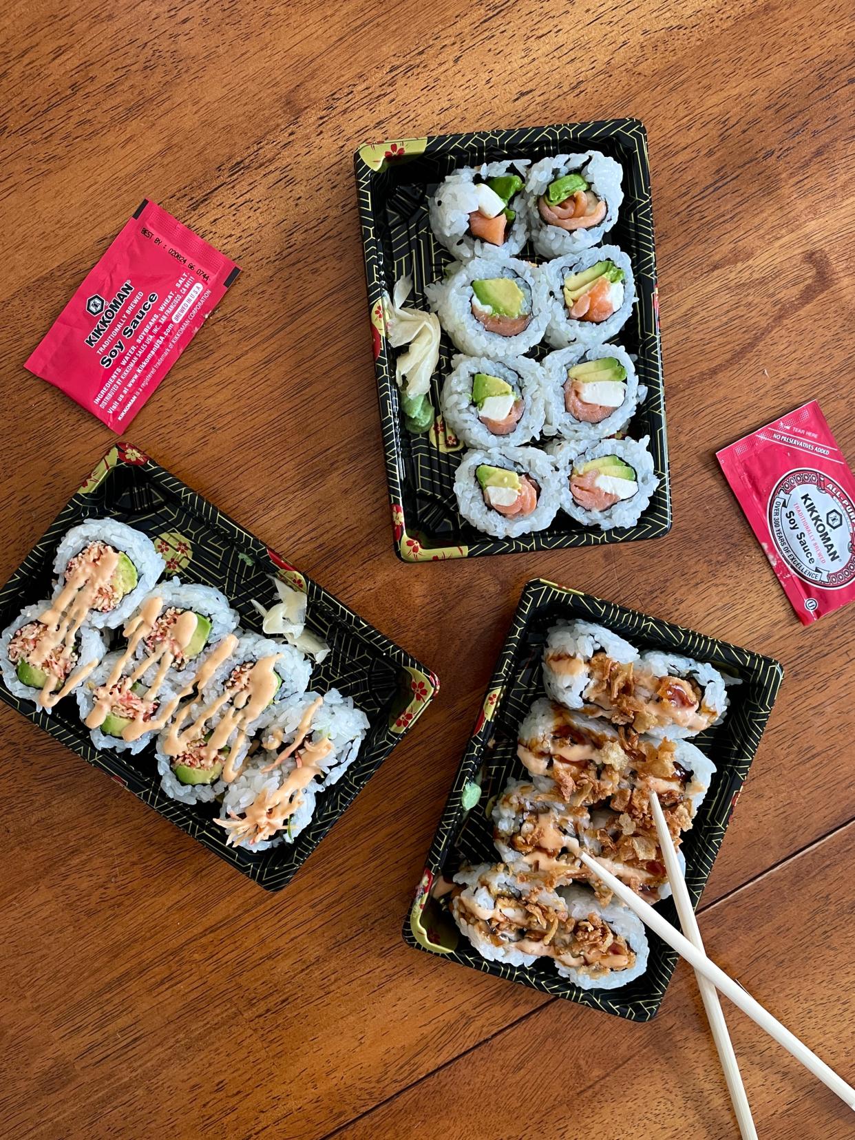 Thai Lanna & Sushi Bar offers cooked and raw sushi rolls for $4.99 on Mondays.