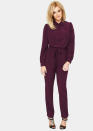 <a href="http://www.very.co.uk/fearne-cotton-long-sleeve-jumpsuit/1178602295.prd?browseToken=%2fq%2fjumpsuit%2fs%2fprice%2c1%2fr%2f100" rel="nofollow noopener" target="_blank" data-ylk="slk:Fearne Cotton Long Sleeve Jumpsuit - £45 - Very;elm:context_link;itc:0;sec:content-canvas" class="link "><b>Fearne Cotton Long Sleeve Jumpsuit - £45 - Very</b></a><br><br>Make like Fearne and team this burgundy jumpsuit with statement heels.