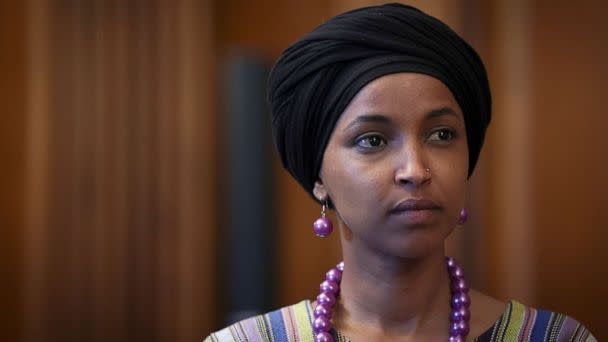 PHOTO: Rep. Ilhan Omar attends an event on Capitol Hill, July 20, 2022. (Win Mcnamee/Getty Images, FILE)