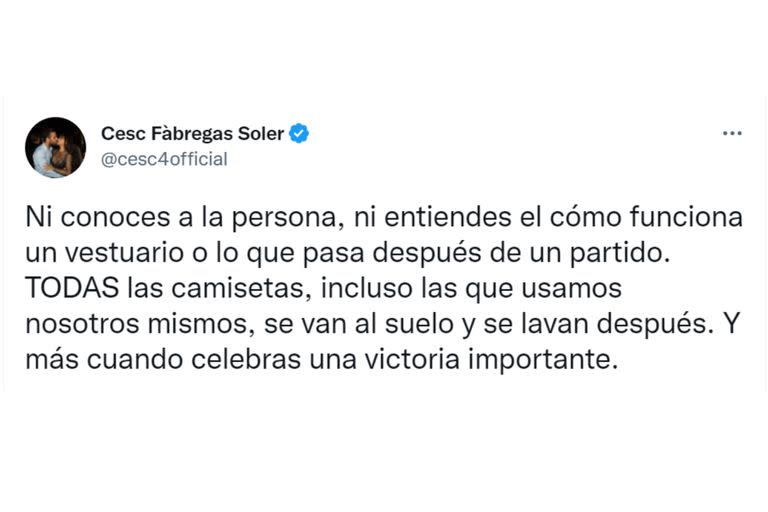 La defensa de Cesc Fábregas a Messi y su crítica a Canelo