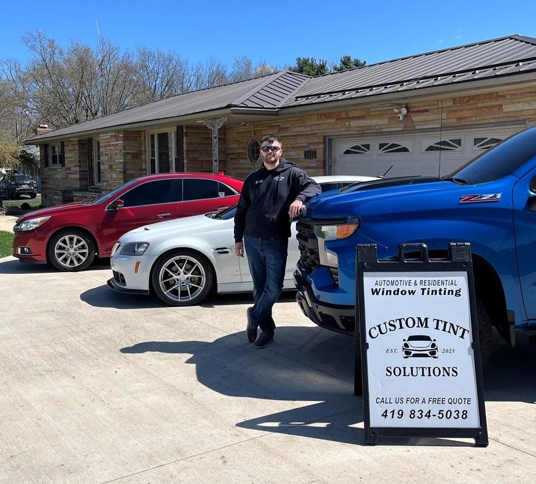 Aden Caldwell is the owner of Custom Tint Solutions. He started the business in 2021 and hopes to soon expand to his own shop.