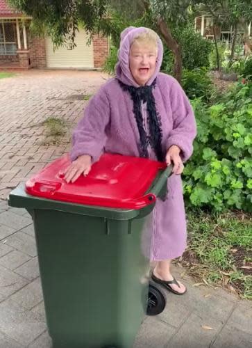 Helen Smart, who uploaded a video to the Facebook group 'Bin isolation outing'