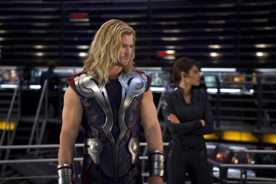 Avengers Assemble (2012)

Chris Hemsworth - Thor
Cobie Smulders - Agent Maria Hill

Â© Disney Media Distribution