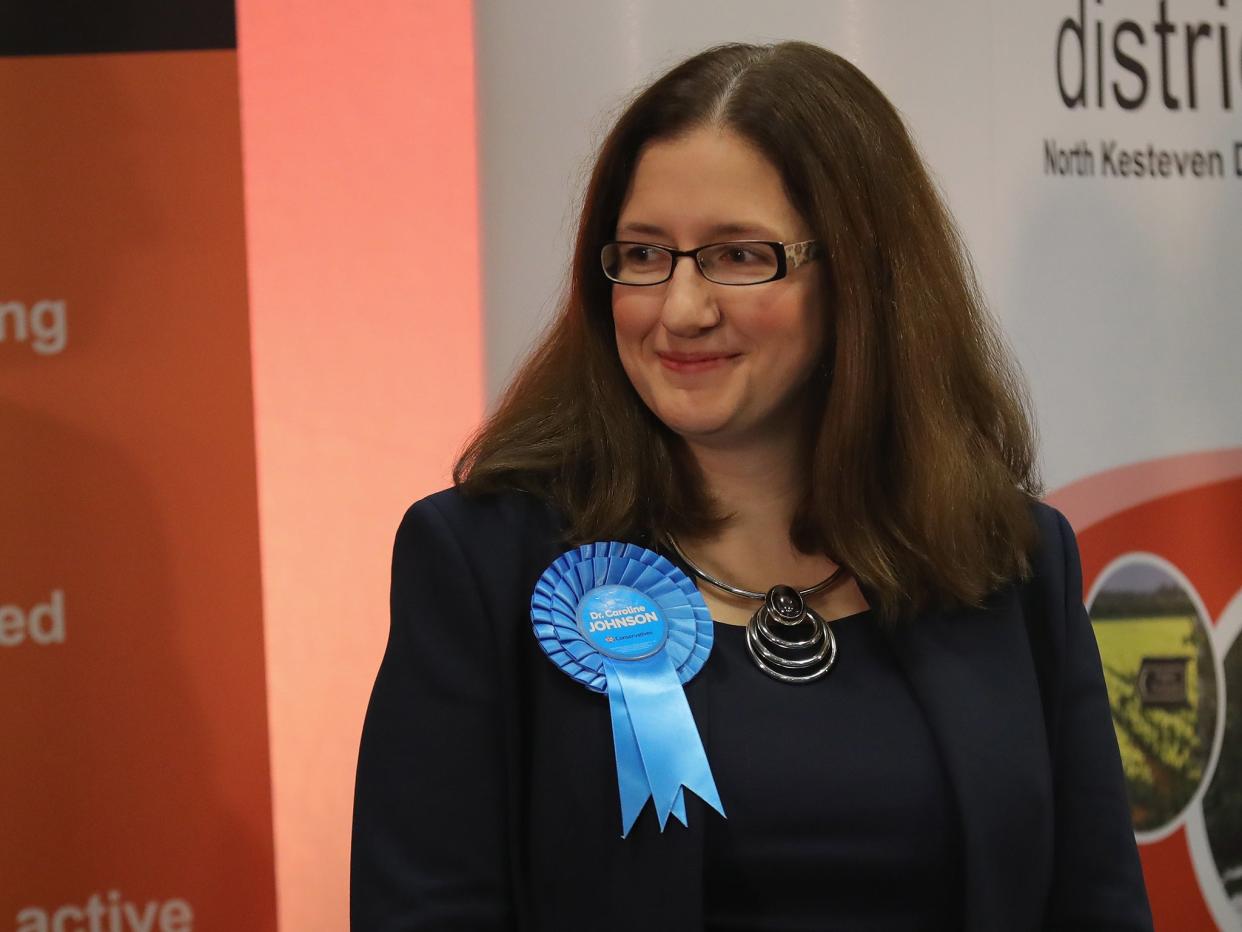 Dr Caroline Johnson will be Sleaford and North Hykeham's new MP after winning 17,570 votes (Getty)