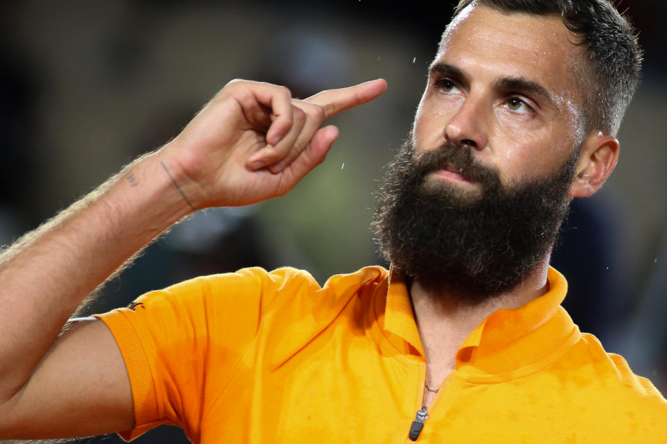 Seen here, Benoit Paire in action at the 2022 French Open.