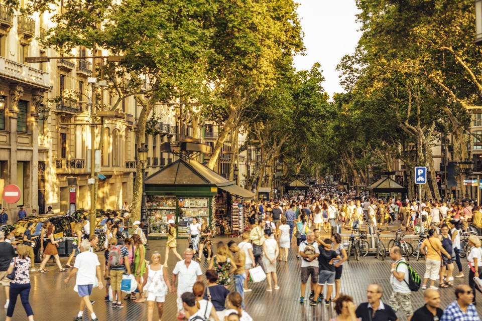 Busy Las Ramblas