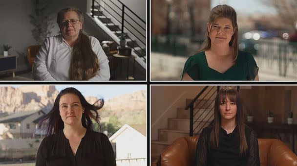 PHOTO: Elizabeth Roundy, Lorraine Jessop, Mirinda Johnson and Sarah Johnson. (ABC News)