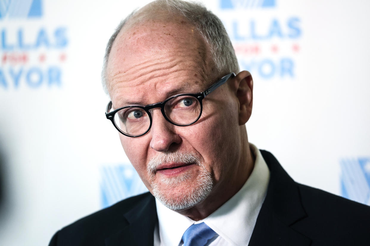 Image: Chicago mayoral candidate Paul Vallas speaks during a press conference at his campaign headquarters on Feb. 3, 2023 in Chicago. (Scott Olson / Getty Images)