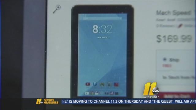 Mother says child porn found on new tablet purchased at North Carolina Kmart