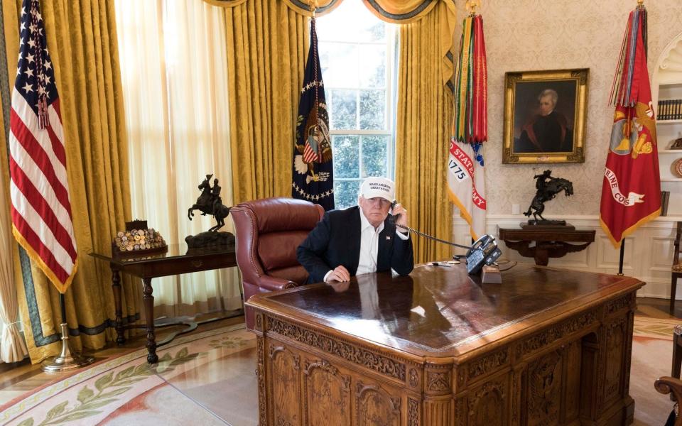 Trump moved the Churchill bust back into the Oval Office - Joyce N. Boghosian