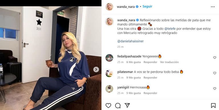 El arrepentimiento de Wanda Nara por sus posteos anteriores 
Foto: INSTAGRAM / @wanda_nara