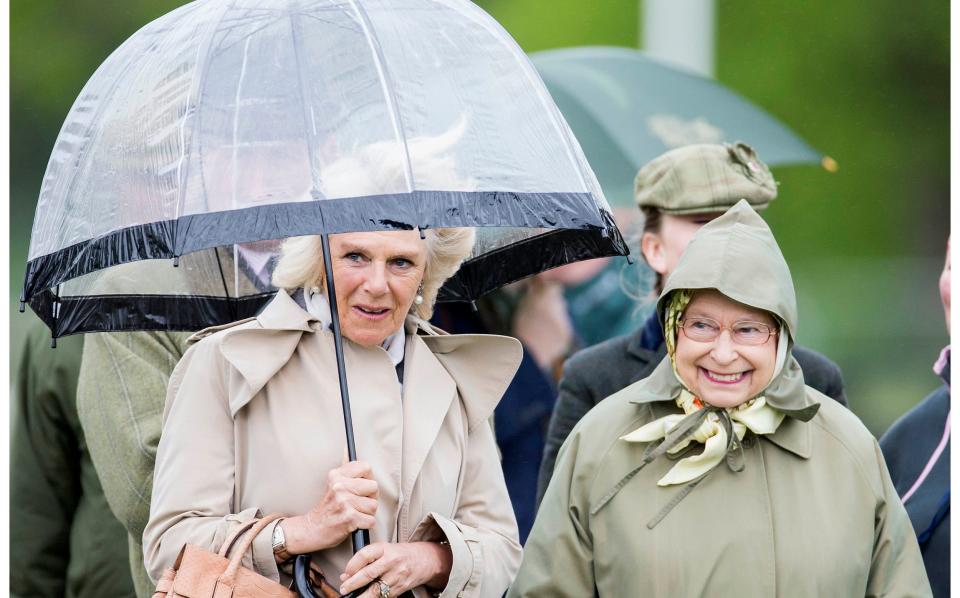 Queen,Camilla,Duchess,Cornwall,Windsor Horse Show,Berkshire,UK..Windsor Horse Show - Rupert Hartley 