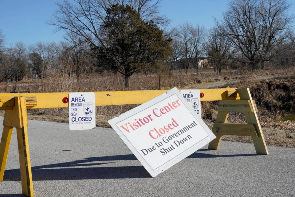 A file photo from the 2019 government shutdown when Sachuest Wildlife Refuge's visitor center in Middletown was closed.