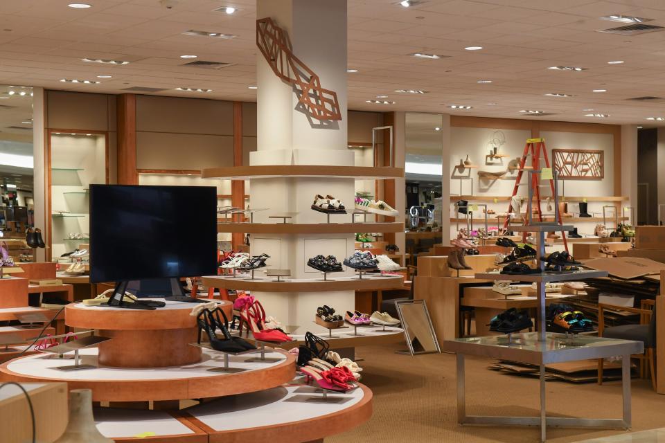 Dillard’s previews their women’s shoe section to the media on Wednesday, Feb. 28, 2024 at The Empire Mall in Sioux Falls.