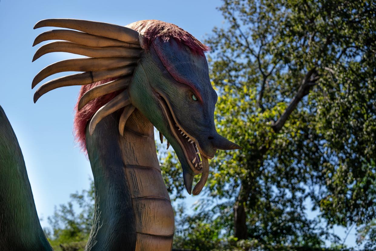 Quetzalcoatl is one of the robotic dragons that will be on display at the Milwaukee County Zoo from Memorial Day weekend to Labor Day weekend.