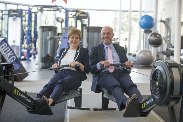 Stewart Harris, right, is the chief executive of sportscotland