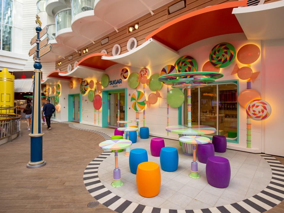 sweets shop at Boardwalk neighborhood on Royal Caribbean's Wonder of the Seas