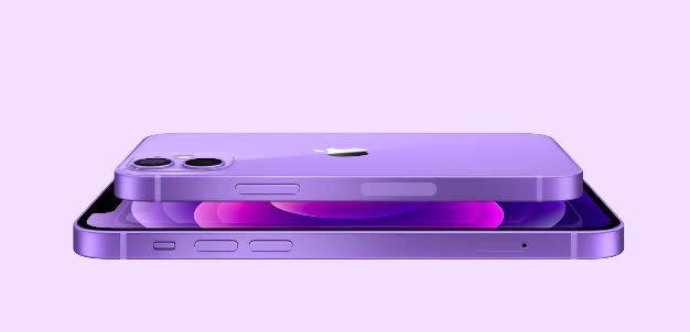  iPhone12 推出新顏色紫色。（圖／蘋果提供）