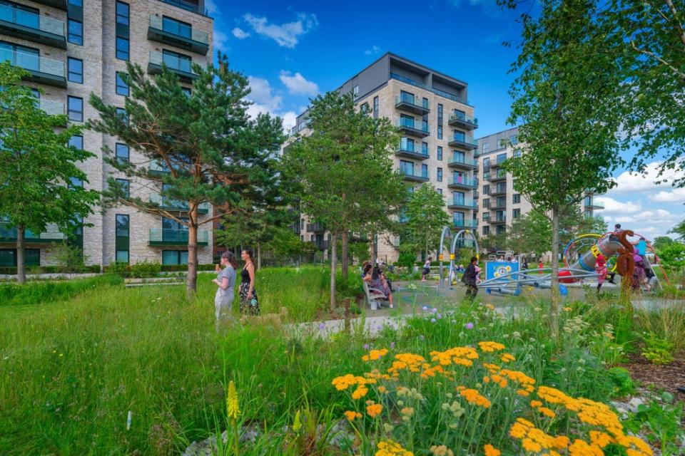 Berkeley’s new Green Quarter development in Ealing, which is being created from a former gasworks site (The Berkeley Group)