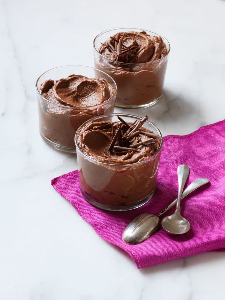 <p>Valentine's Day and chocolate go hand-in-hand like milk and cookies. Put a new spin on the traditional box of chocolates with this decadent mousse. <br></p><p><em><a href="https://www.womansday.com/food-recipes/food-drinks/recipes/a12371/double-chocolate-mocha-mousse-recipe-wdy0214/" rel="nofollow noopener" target="_blank" data-ylk="slk:Get the Double Chocolate Mocha Mousse recipe.;elm:context_link;itc:0;sec:content-canvas" class="link ">Get the Double Chocolate Mocha Mousse recipe.</a></em></p>