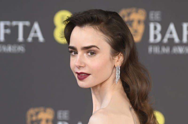 Lily Collins attends the EE BAFTA Film Awards in February. File Photo by Rune Hellestad/UPI