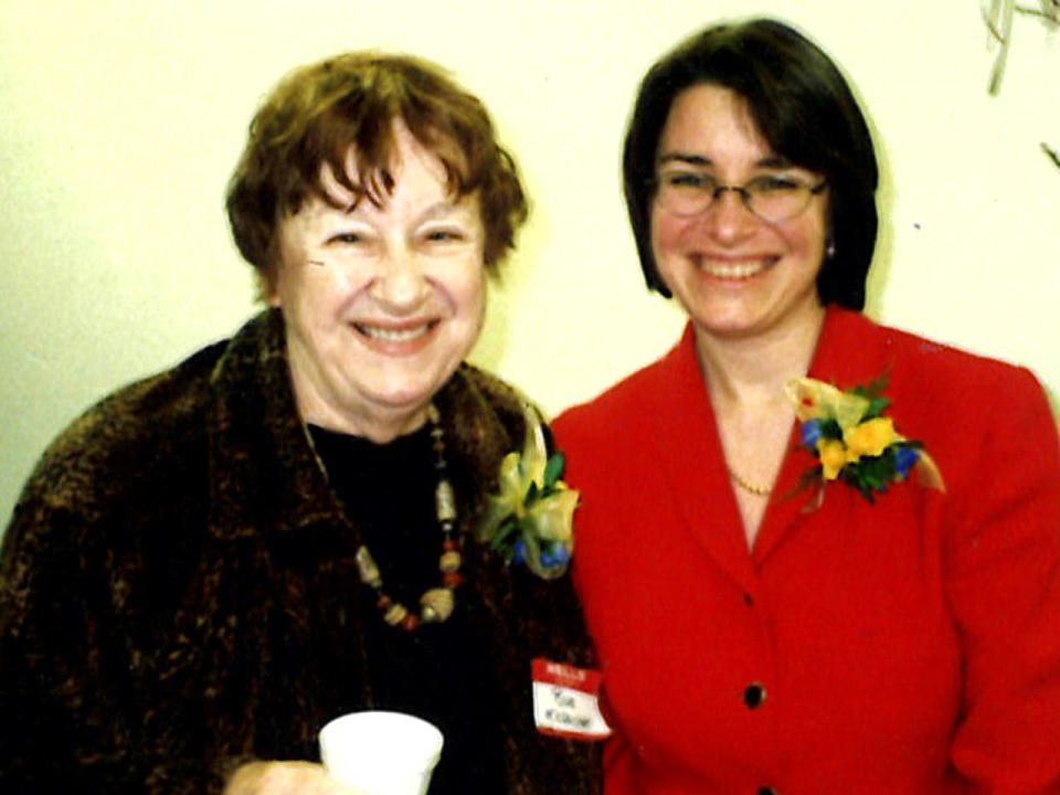 Amy Klobuchar with her mother, Rose, in an undated photo.  / Credit: Family Photo