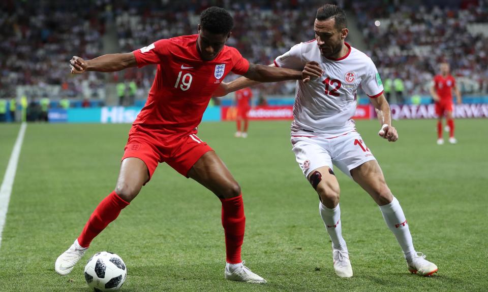 Marcus Rashford provided one of the few positives, driving England on after he came on midway through the second half.