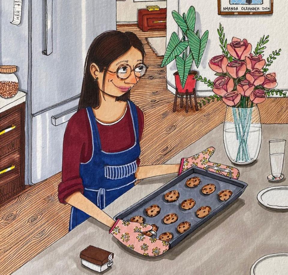 "I Made Cookies" (Photo: <a href="https://www.instagram.com/p/B_DWC8oBAi0/" target="_blank">Amanda Oleander </a>)