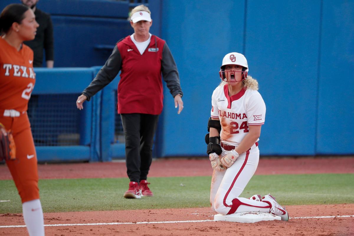 OU vs. Texas softball Sooners beat Longhorns, set NCAA attendance