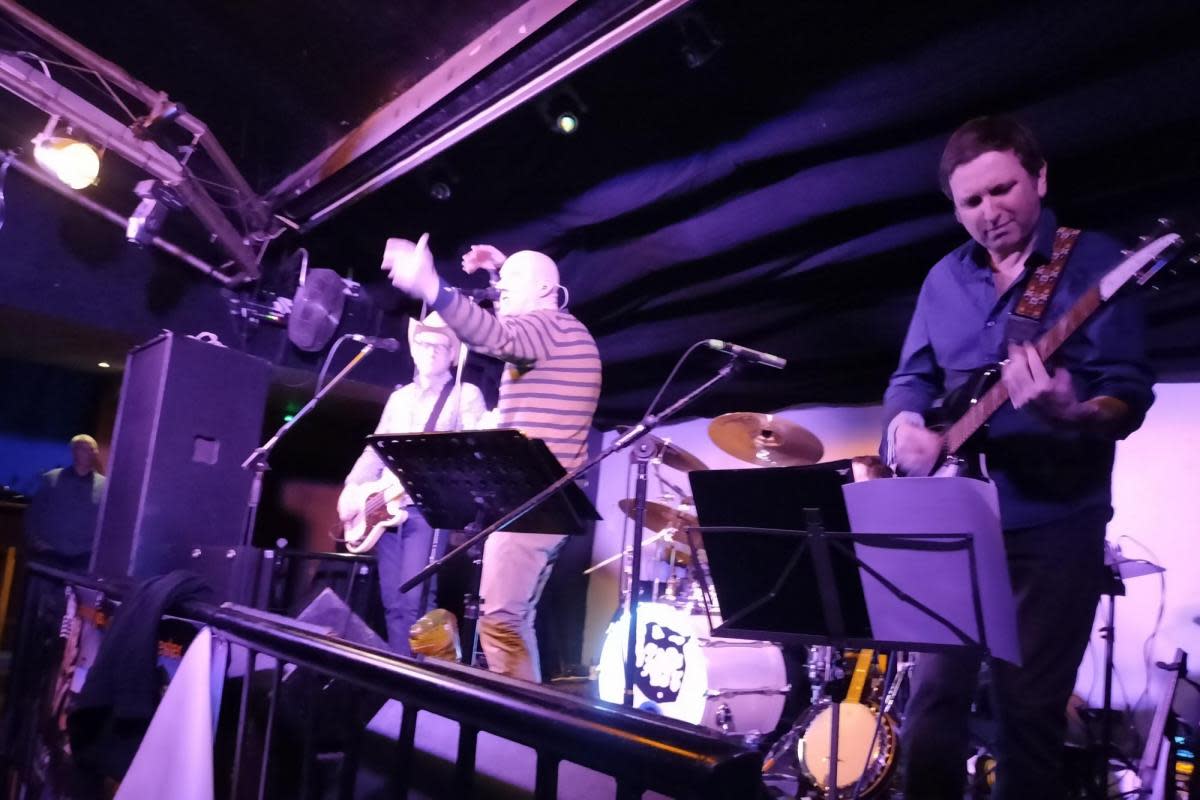 REM tribute band Stipe in action at Worcester’s The Marrs Bar <i>(Image: Newsquest)</i>