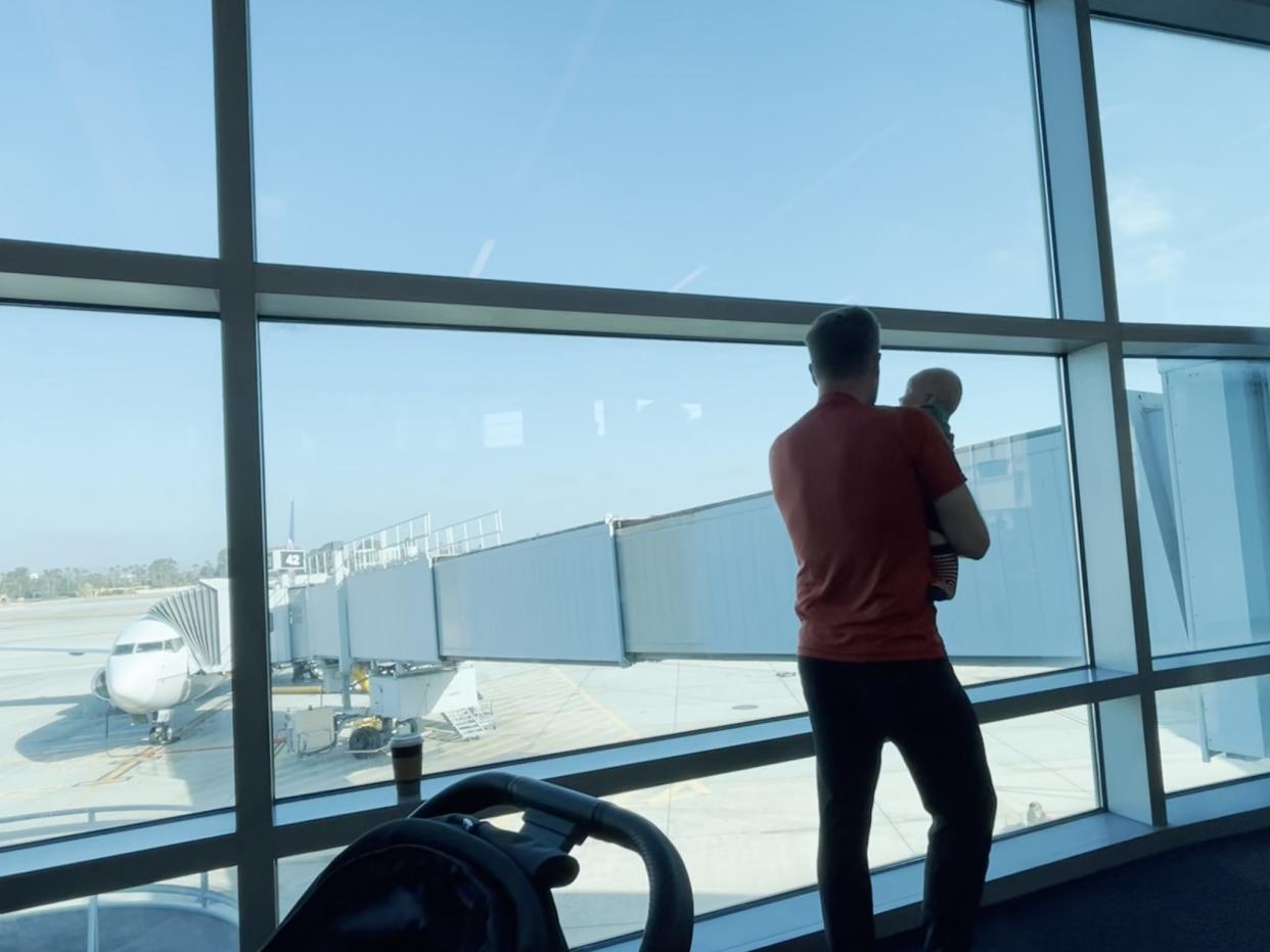 Baby at the airport.