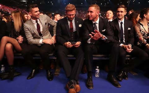 Jimmy Anderson, a nominee, and pals - Credit: PA Wire