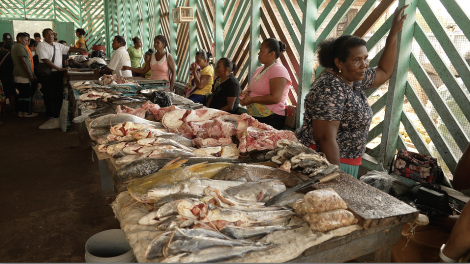 Fish on sale at the local market