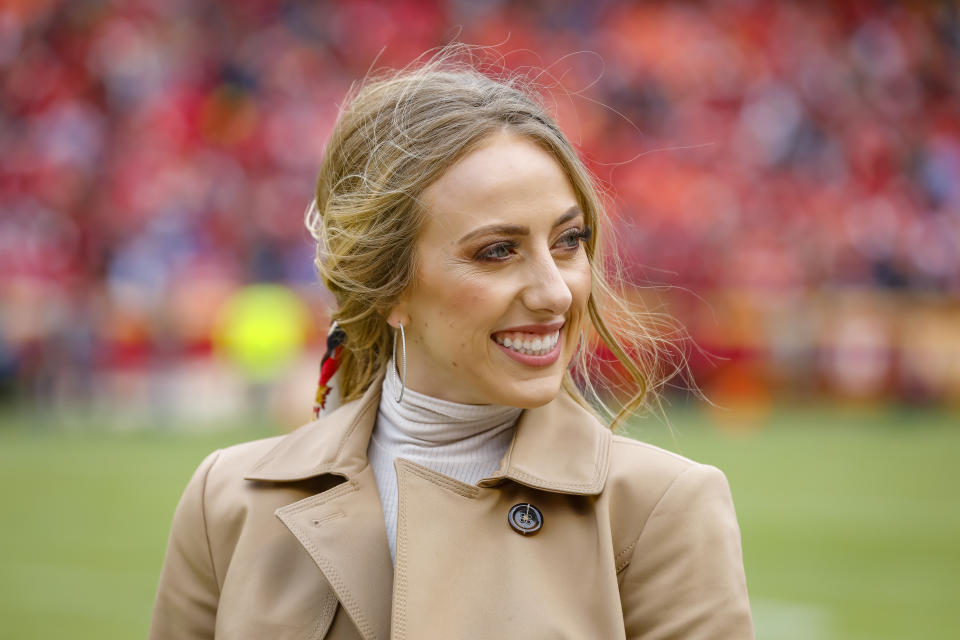 Brittany Matthews, fiancé of Patrick Mahomes and former pro soccer player, is part owner of the new Kansas City soccer team. (Photo by David Eulitt/Getty Images)