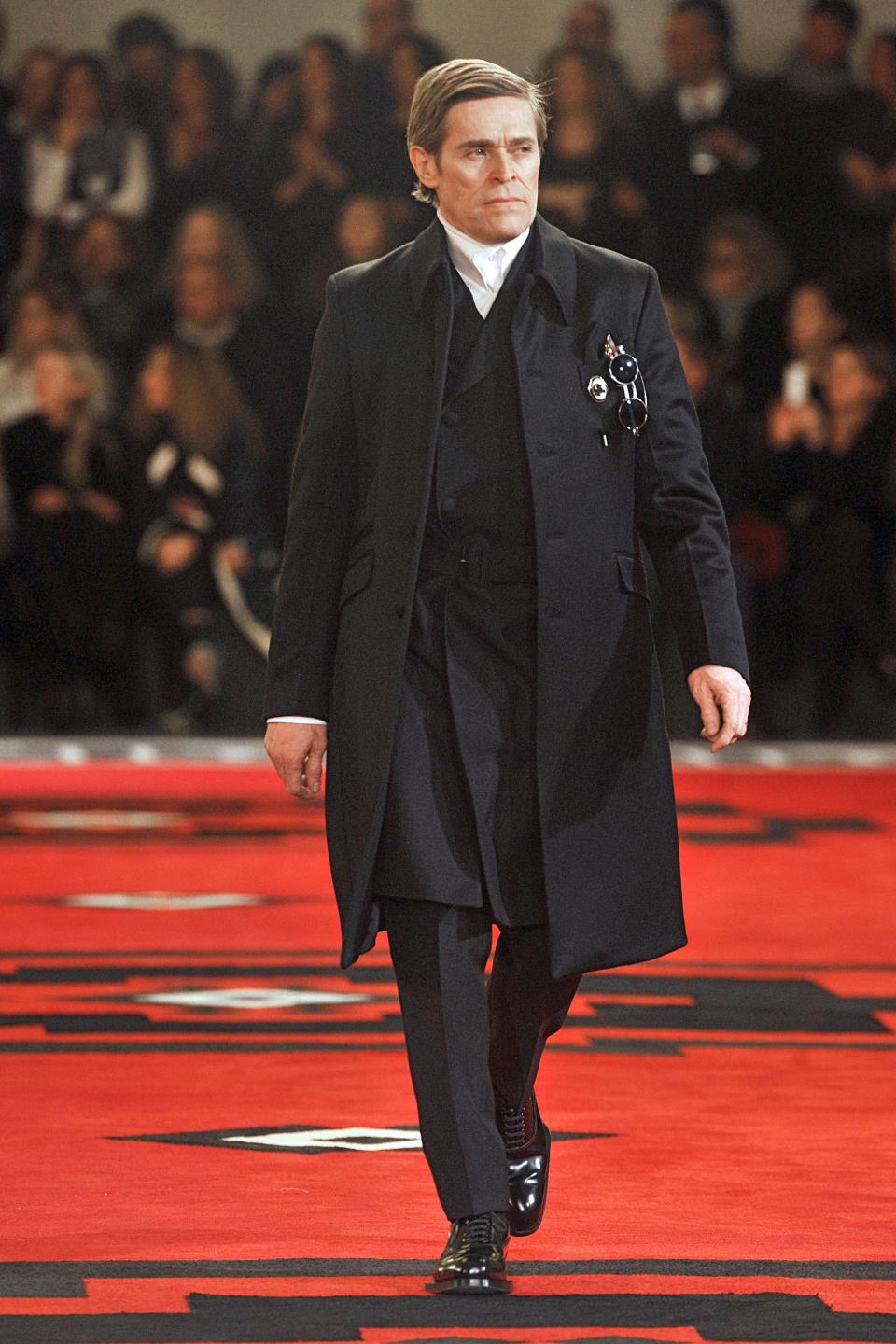 Willem Dafoe during Prada's Fall 2013 Menswear presentation in Milan, January 15, 2012.