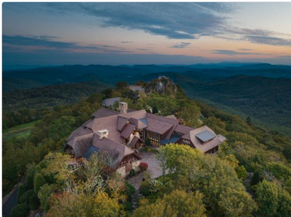 The mansion called Lazy Bear Lodge sits atop a mountain in Linville Ridge and tops all other homes for sale in the Carolinas at $29.75 million, according to Premier Sotheby’s International Realty.