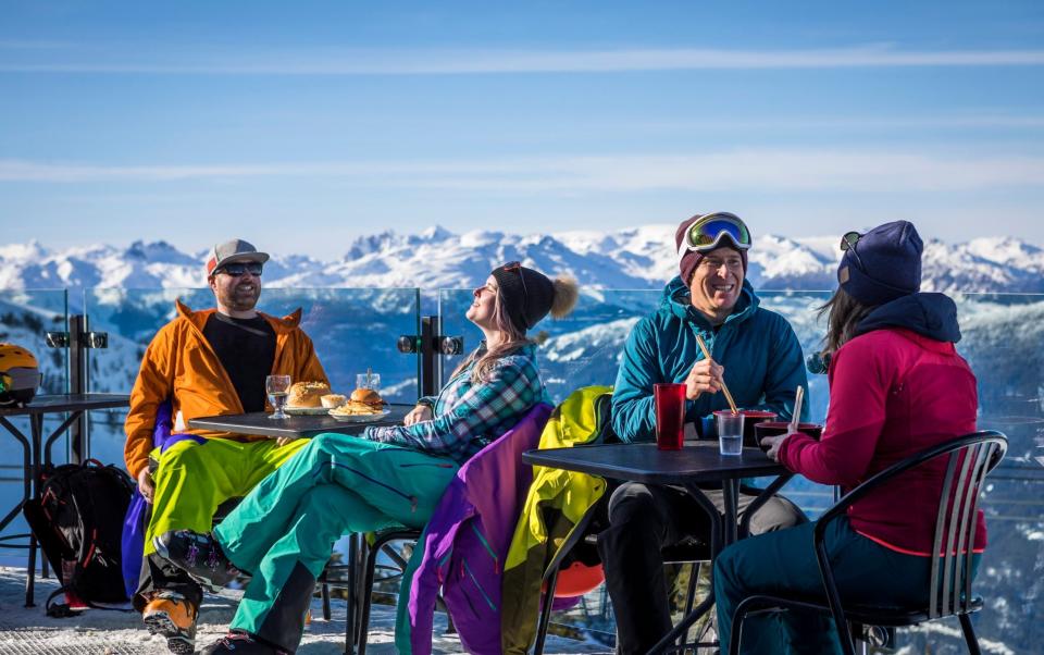 Drinks at the top of the mountain - iStockphoto