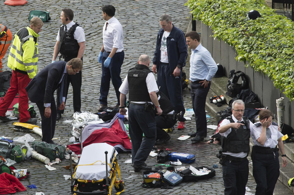 Attack outside the Houses of Parliament in the UK