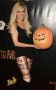 <p>But Bridget Marquardt was. The former <i>Girl Next Door</i> opted to pose with a pumpkin instead. (Photo: Splash News)> </p>